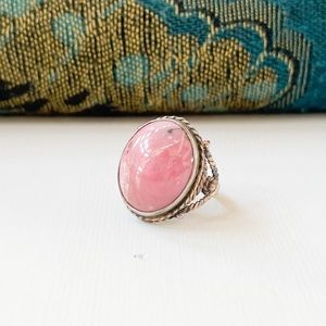 Fashion Jewelry Ring with Pink Stone Sz 6.5